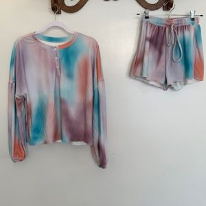 Tie-dye pajama set size small